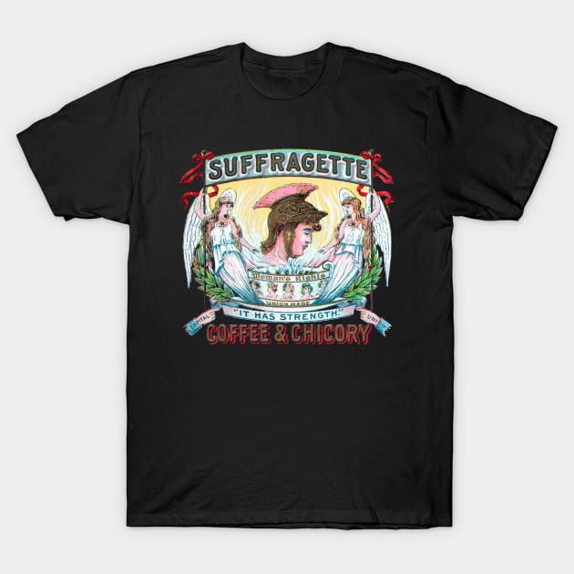 Suffragette coffee T-Shirt by Tianna Bahringer